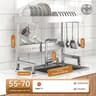 Adjustable OverSink Stainless Steel Dish Drying Rack 6