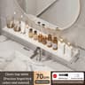 Bathroom U Shaped Wall Mounted Over Sink Organizer Shelf 22