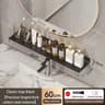 Bathroom U Shaped Wall Mounted Over Sink Organizer Shelf 27