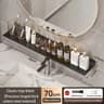 Bathroom U Shaped Wall Mounted Over Sink Organizer Shelf 28