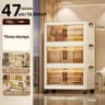 Foldable Clear Door Closet Storage Box Organizer 6