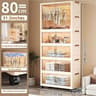 Large Capacity 80cm Folding Wardrobe Closet Organizer 11