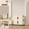 Clear View Foldable DoubleDoor Rolling Storage Cabinet 236 In 11