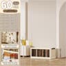 Clear View Foldable DoubleDoor Rolling Storage Cabinet 236 In 12