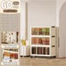 Clear View Foldable DoubleDoor Rolling Storage Cabinet 236 In 13