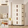 Clear View Foldable DoubleDoor Rolling Storage Cabinet 236 In 17