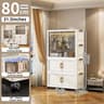 Transparent Foldable Mobile Wardrobe Closet 3150in Large Capacity Organizer 9