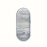 Oval Silicone Bathroom Counter Tray  Flexible Soap  Sink Organizer Tray Approx 984in 6