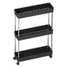 Bathroom Storage Rack With Wheels  34 Tier Slim Rolling Utility Cart For Bathroom Kitchen  Living R 8