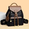 Soft PU Leather Multifunctional Womens Backpack  Casual Black College  Travel Shoulder Bag 6