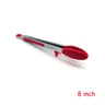 LMETJMA Stainless Steel Cooking Tongs With Silicone Tips And Stand Design 6