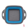 LMETJMA Square Collapsible Silicone Colander For Kitchen Draining And Rinsing 8