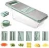 LMETJMA 6 In 1 Mandoline Vegetable Slicer With Interchangeable Julienne And Shredder Blades 7