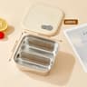 WORTHBUY Portable 304 Stainless Steel Lunch Box Leak Proof Reusable Bento Box For Kids And Travel 15