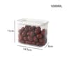 Airtight Plastic Sealed Storage Box Transparent Food Container For Coffee Beans And Cereal Organiza 6