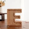 Wooden Alphabet Piggy Bank A To Z Transparent Acrylic Money Box Children Toy Storage Decor 7