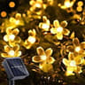 Solar Cherry Blossom Flower String Lights Waterproof Outdoor Garden Decoration 8