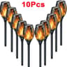 Solar Flame Torch Lights Flickering Waterproof Outdoor Garden And Pathway Decor Set 11