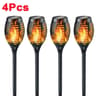 Solar Flame Torch Lights Flickering Waterproof Outdoor Garden And Pathway Decor Set 8