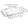 Retractable Sink Drain Rack Adjustable Dish And Produce Washing Basket For Kitchen Sink 9