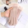 Womens Winter Gloves Velvet Lined Touchscreen Cycling Gloves Soft Warm Windproof Gloves 9