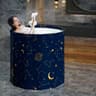 Folding Portable Bathtub For Adults And Kids Full Body Thickened Temperature Lock Soak Tub 10
