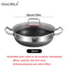 NonStick Stainless Steel Frying Pan With Lid 102411021181 In  Honeycomb Bottom For Induction  Gas 8