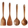 Wooden Kitchen Utensil Set With Holder  Spatulas Spoons Salad Fork And Stirring Tools For Cooking A 7