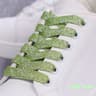 Glitter Shoelaces Shiny Flat Shoe Laces In Gold And Silver 039in Width For Sneakers And Boots 18