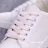 Glitter Shoelaces Shiny Flat Shoe Laces In Gold And Silver 039in Width For Sneakers And Boots 22