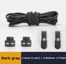 No Tie Round Spring Lock Elastic Shoelaces For Quick Wear  All Shoes 24