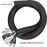 Braided PET Nylon Cable Sleeve Wrap For Wire Protection 33ft  164ft 10