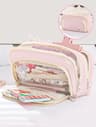 Large Capacity Canvas Organizer MultiLayer Storage Bag With Durable Zipper And Stylish Colors Porta 12