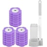 WallMounted Disposable Toilet Brush Set With Long Handle And Replaceable Heads 18 Or 36 Pieces 7