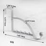 OverTheDoor MultiHook Storage Hanger Rack For Coats Bags Hats And Household Items 6