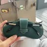 PU Leather Portable Glasses Case  AntiCrush Sunglasses Storage Bag With Clip 13