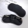 PU Leather Portable Glasses Case  AntiCrush Sunglasses Storage Bag With Clip 8
