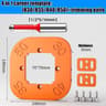 Woodworking Router Corner Radius Templates Jig Set  ABS Curved Routing R10 To R50 10