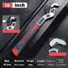 Universal SelfLocking Adjustable Wrench Set 6 8 10 12 CRV Multifunction Hand Tools 9