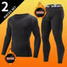 Mens 2Piece Warm Corset Ski Jacket And Trousers Thermal Active Suit 6