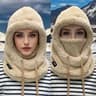 Winter Thermal Windproof Balaclava Ski Hood With Adjustable Neck Cover Full Face Mask 8