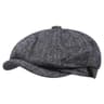 Mens Vintage Striped Herringbone Octagonal Beret Hat 11