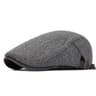 Mens Vintage Striped Herringbone Octagonal Beret Hat 13