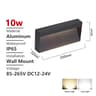 SANDIY Outdoor Waterproof LED Stair Light Wall Lamp  Surface Mounted Terrace Porch Exterior Lightin 13