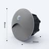SANDIY Outdoor Sensor LED Embedded Wall Lamp With 60mm Box  Waterproof Footlight For Stairs Steps G 9