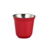 Stainless Steel DoubleLayer Flat Bottom Coffee Water Cup 80ml 271 Fl Oz 7