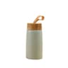 Mini Thermos Cup With Creative Wood Grain Cover Portable Vacuum Stainless Steel Water Cup 280 Ml  9 6