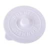 Simple Solid Color Silicone Rubber Water Cup Lid  Concave Embossed Letter Design Round DustProof Mu 10