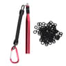 Aluminium Alloy Soft Baits Tool  Wacky Worm Rig Tool With 100 ORings Fishing Accessories Kit 7