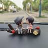Car Interior Cute Cartoon Balloon Ornament  Dashboard Decoration For Couples 12 Pcs 12